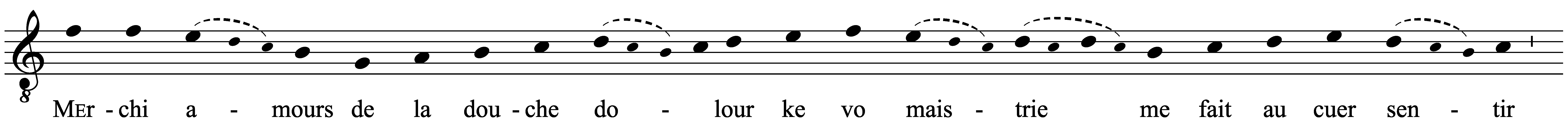 Work musical notation